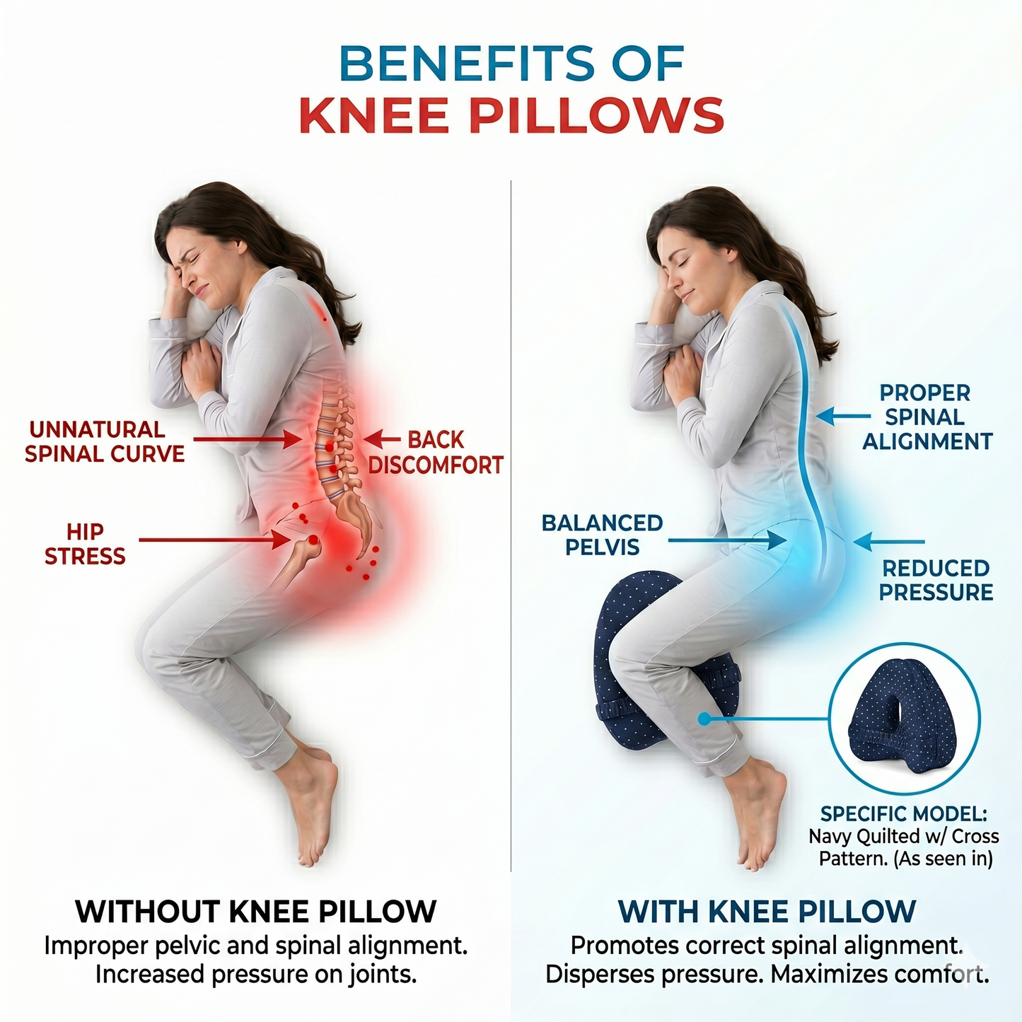 SideRest Knee Pillow